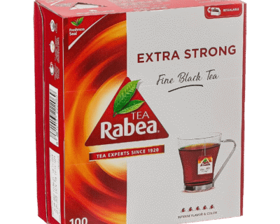Rabea Extra Strong Black Tea Bags Set Of 100 Tea Bags